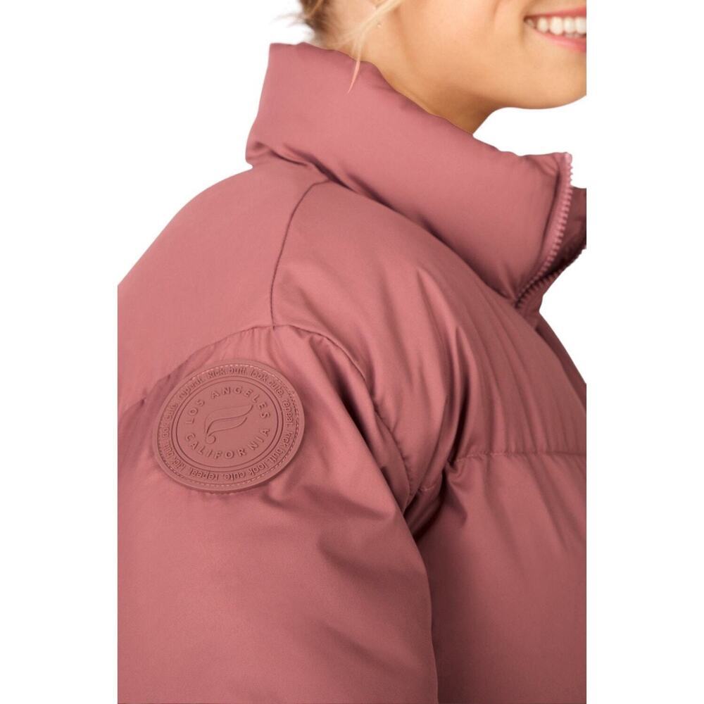 Fabletics Wander Cropped Puffer Cherry Mocha Size… - image 2